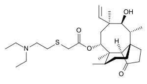 Structural formula of tiamulin