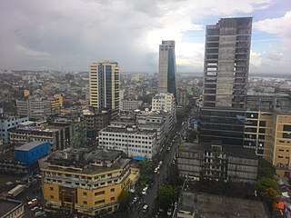 Agrabad Central business district in Chittagong, Bangladesh