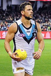 Travis Boak, Port Adelaide games record holder Travis Boak 2017.jpg