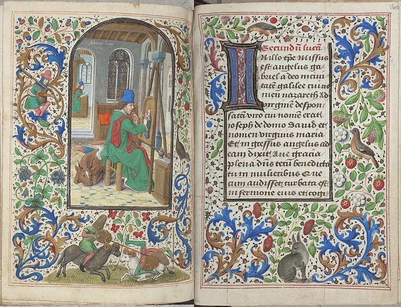 File:Trivulzio book of hours - KW SMC 1 - folios 159v (left) and 160r (right).jpg