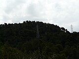 Turó de la Qüestió. Vist tot baixant de la Sargantana cap a la Torre del Bisbe.