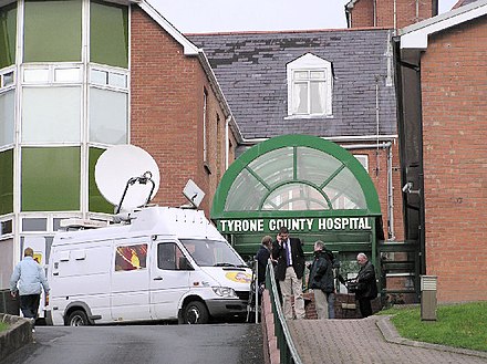 Tyrone County Hospital, where many of the bomb victims were taken.