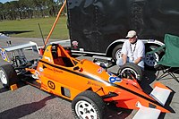 Reynard SF87 за рулем Ричарда Ф. Франклина в классе SCCA Formula Continental