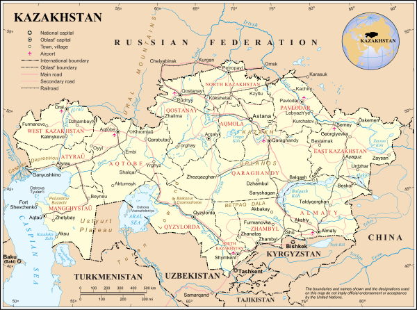 Liste Der Städte In Kasachstan: Wikimedia-Liste