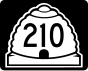 State Route 210 marker