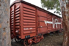 Ex-VF van VLBY 114 at the Newport Railway Museum in April 2016 VLBY 114T.jpg