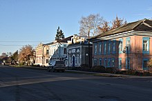 Село Венгерово. Улица Ленина, старинные купеческие особняки. Центр села