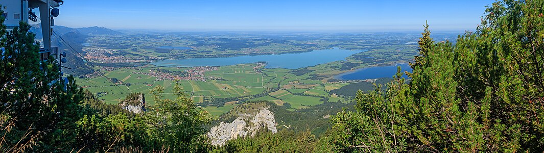 View from Tegelberg Schwangau Bavaria