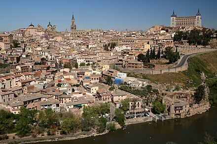 Toledo viewed from Tagus River.