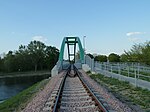 Railway bridge over the silo canal