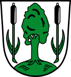 Coat of arms of the Hallbergmoos community