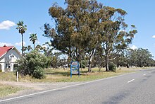 The Warracknabeal sign upon entrance to the town Warracknabeal Town Entry Sign.JPG