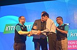 Thumbnail for File:Wikipedian receiving awards at Bengali Wikipedia 10th anniversary celebration gala event, Dhaka (50).JPG