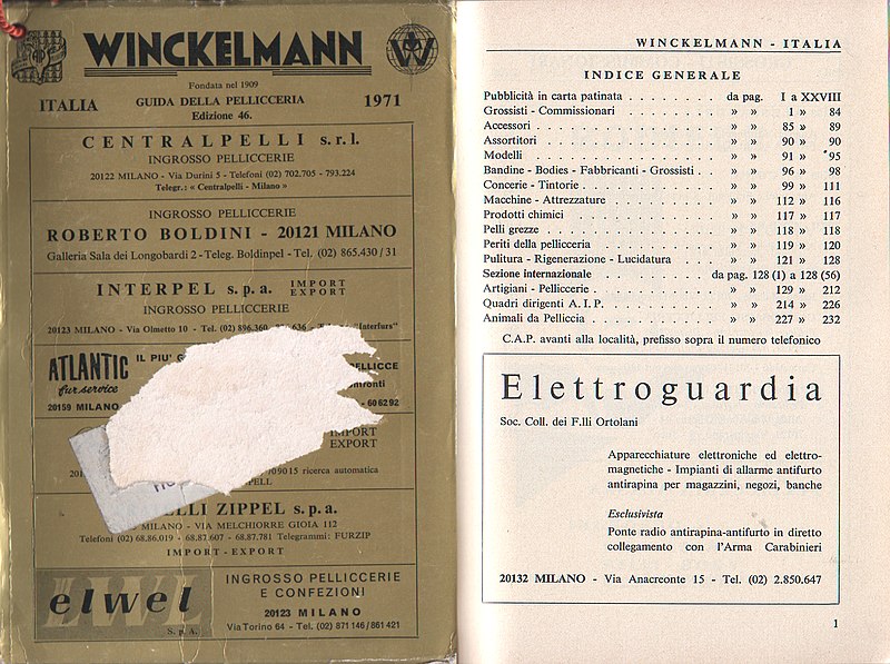 File:Winckelmann Italia 1971, edizione 46, guida della pellicceria (fur directory).jpg