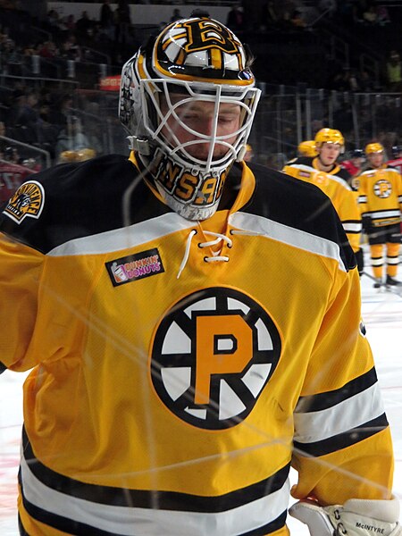 McIntyre with the Providence Bruins in 2017