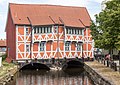 * Nomination 17th century house „Gewölbe“ built over the „Runde Grube“ (mill stream) in Wismar --JoachimKohler-HB 05:05, 31 January 2024 (UTC) * Promotion  Support Good quality.--Tournasol7 05:10, 31 January 2024 (UTC)