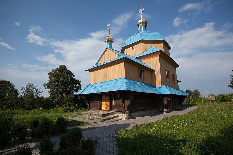 Церква Собору Пресвятої Богородиці у с. Великополе. Автор фото — Klymenkoy (2013 рік, ліцензія CC-BY-SA-4.0)