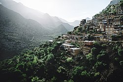 Uraman Takht Rural District, Shaliar village, 1.2 km south of Takht village