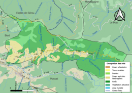 Farvekort, der viser arealanvendelse.