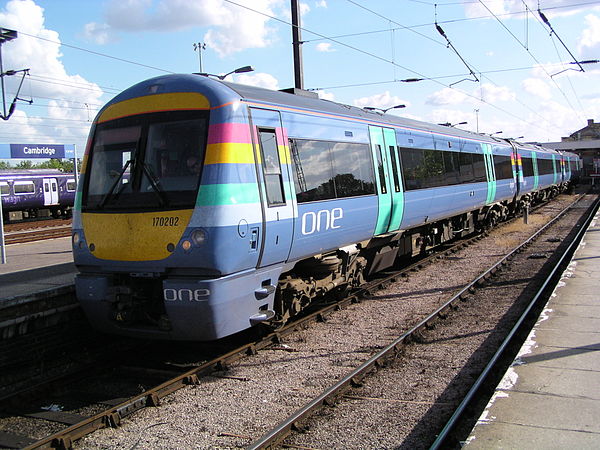 One 170202 at Cambridge station