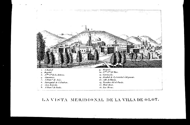 File:1847, La Guerra de Cataluña, La vista meridional de la villa de Olot.jpg