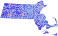 1986 Massachusetts Gubernatorial Election by Town