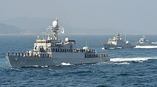 ROKS <i>Jinju</i> Pohang-class corvette of the Republic of Korea Navy