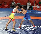 Bronze Medal Match: Shady Wehib (left) vs. Mukhammad Evloev