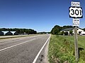 File:2022-06-29 09 14 00 View south along U.S. Route 301 (Blue Star Memorial Highway) just south of Maryland State Route 456 (Del Rhodes Avenue) in Queenstown, Queen Anne's County, Maryland.jpg