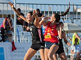 Deutsch: Beachhandball Weltmeisterschaften 2022; Tag 6: 26. Juli 2022 – Frauen, Finale, Spanien-Deutschland 0:2 (14:15, 20:22) English: 2022 Beach handball World Championships; Day 6: 26 July – Women Final – Spain-Germany 0:2 (14:15, 20:22)