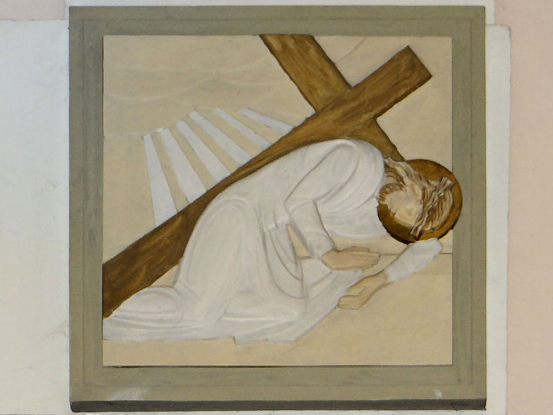 File:230313 Station of the Cross in Saint Louis church in Joniec - 09.jpg