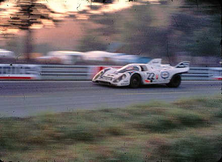 Marko racing at the 1971 24 Hours of Le Mans.