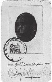 Wittgenstein's military identity card during the First World War (Source: Wikimedia)