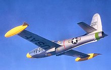 512th Squadron F-84E Thunderjet 49-2371 512th Fighter-Bomber Squadron - Republic F-84E-15-RE Thunderjet - 49-2371.jpg