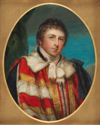 Watercolour miniature of Francis Russell, 5th Duke of Bedford by Grimaldi, after John Hoppner. 5th Duke of Bedford.png