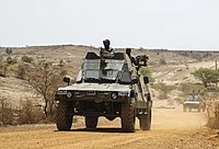 セネガル軍の車両、2017年。