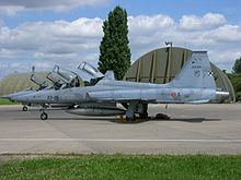 Spanish Air Force F-5M Freedom Fighters, 2008 AE.9-005 23-25 F-5M Freedom Fighter Ala 23 Spanish Air Force Dijon AB 2008.jpg