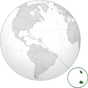 Антигуа ди Барбуда на карте