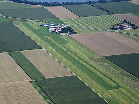 Aerial image of the Tannheim airfield