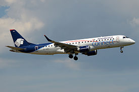 Aeroméxico Connect, XA-DAC, Embraer ERJ-190LR (20156222526).jpg