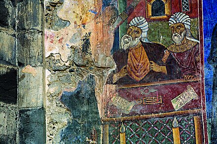 13th-century frescoes in Akhtala Monastery