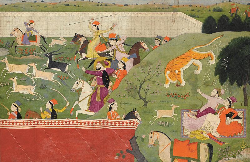 File:Ala-uddin and Mahima hunting.JPG