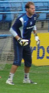 Northern Ireland U21 goalkeeper Alan Julian spent three years as understudy to Paul Smith and Stuart Nelson, making 19 appearances. Alan Julian2.JPG
