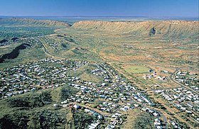 Alice Springs, located around the Simpson Desert, is one of the five nominated regions in Australia to become a solar city. Alice Springs0216.jpg
