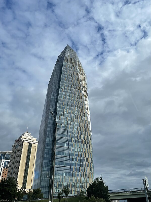 Allianz Tower (front) and Marriott Hotel (left) in Ataşehir, Istanbul