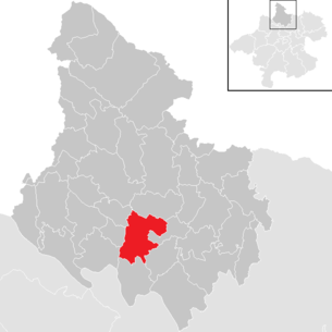 Location of the municipality Altenfelden in the Rohrbach district (clickable map)