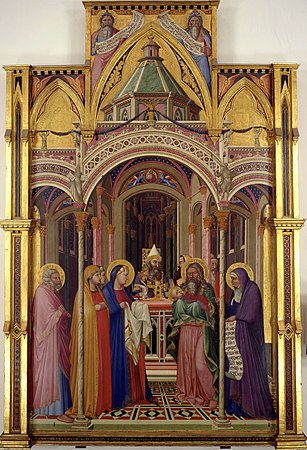 La Présentation au temple, 1342 Galerie des Offices, Florence.