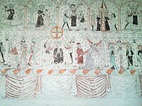 Malowidło w kościele, wykonane przez "Mistrza Pasji Chrystusa"