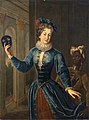 Anglo-French School - Portrait of a Lady with a page and a mask.jpg