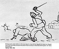Tranh biếm họa của Nguyễn Ái Quốc cho tờ Le Paria, đời sống người dân dưới ách thống trị của thực dân Pháp
